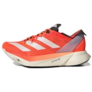 ใหม่ΑDIDΑS ORIGINALS Adizero Adios Pro 3 ผู้ชายรองเท้าวิ่งมาราธอนการแข่งขันคาร์บอนบอร์ดรองเท้าฝึกอบรมรองเท้ากีฬาเดินจ๊อกกิ้งรองเท้าสีส้มขาว