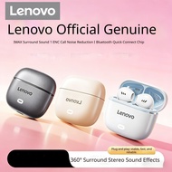 Lenovo Wireless Bluetooth Earbuds, Stereo Surround Sound, Noise Reduction Headphones Fon Telinga Tan