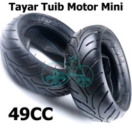 Pocket Bike Mini Motor Tyre Tube 110/50-6.5 &amp; 90/65-6.5 Tayar Tuib Motor Mini