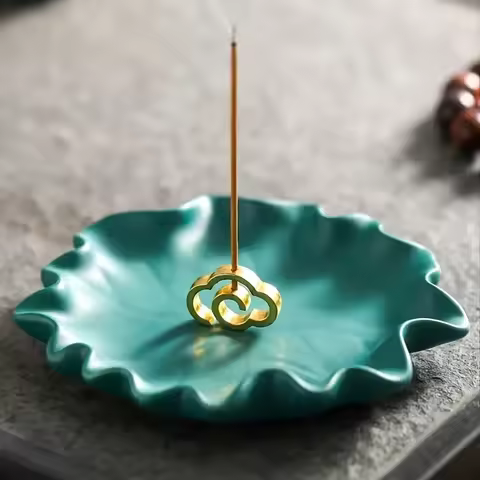 1pc Antique Chinese Cloud Shape Incense Sticks Holder Enhance Your Sense of Calm and Relaxation (Wit