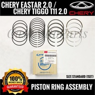 ORIGINAL CHERY EASTAR 2.0 TRANSCOM 2.0 TIGGO T11 2.0 PISTON RING SET STANDARD SIZE FULL SET READY ST