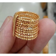 10k saudi gold 9 days ring ladies-750