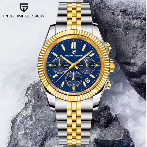 PAGANI DESIGN 2025 New VD53 luxury men quartz watch 40MM stainless steel sapphire waterproof 50m lum