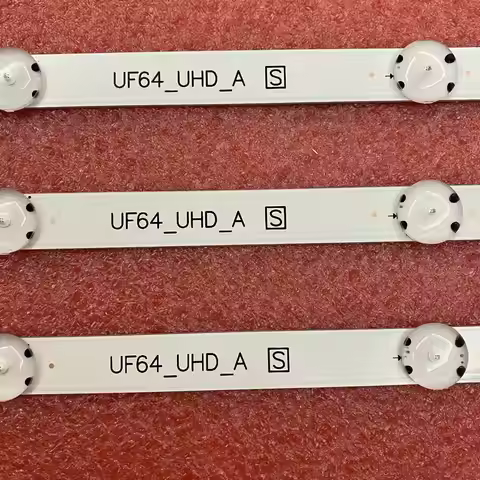 3pcs 8LED LED Backlight Strip for TV UF64_UHD_A HC430DGN-SLNX1 43UF6409 43UF6400 43UF640V 43UF6407 4