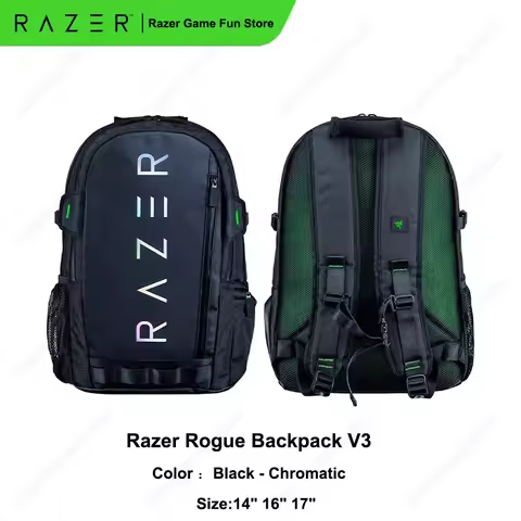 Razer Rogue v3 Backpack 14" 16" 17" Gaming Laptop Backpack - Travel Carry On Computer Bag - Tear and