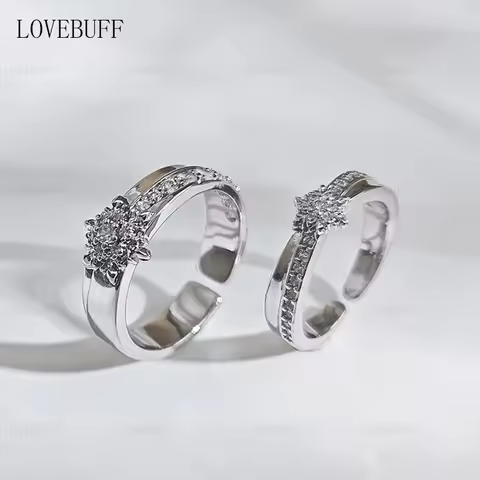 LOVEBUFF LAD 100 Affinity Zayne Ring Inspired Platinum Plated Copper Band (Version 2.0)