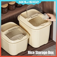 Rice Storage Box Grain Container Kitchen Cereal Rice Bucket Insect and Moisture Proof Sealed Organiz