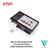 iMin D1-PRO Desktop POS 13.3 inch LED Screen  8-Core Android 11 with Scanner & Printer (2GB + 16G/ N