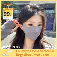 MINC ONLINE Anti-UV Ice Silk Breathable Face Face Shield Fashion Traceless Riding Face Cover Unisex