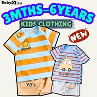 BABYMIRU Baju Budak Lelaki Perempuan Baju Baby Boy Girl Newborn Baju Baby Newborn Baby Clothing Set