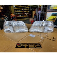TAIL LAMP ALBINO SO4 HONDA CIVIC EK99 LAMPU BELAKANG PUTIH EJ EK #MOMOKVTEC