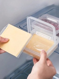 1入組保鮮盒,使用這個塑膠冰箱儲存容器,讓您的奶酪保持新鮮可口！