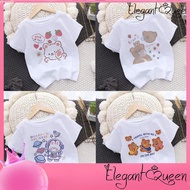Elegant ❤ Queen 1-12 Years Cute Bear T Shirt for Girls Boys Kids T Shirt Toddler Tees Family Shirt Set Baby Clothes Children Gift Baju Baju Budak Perempuan