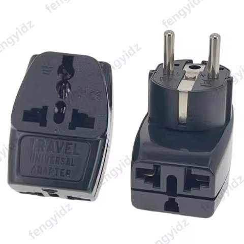 AU/UK/US/EU to EU power adaptor plug Korea/France/Russia/Germany Europe universal travel adapter plu