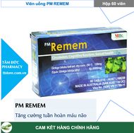PM REMEM [Hộp 60 viên] - Viên uống tăng cường tuần hoàn não nhập khẩu từ Úc [ginko biloba]