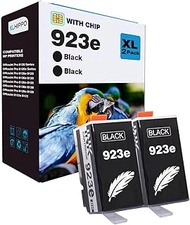 923e 923XL Black Replacement for HP 923 Black Ink Cartridgs for HP Printers OfficeJet Pro 8130e 8135