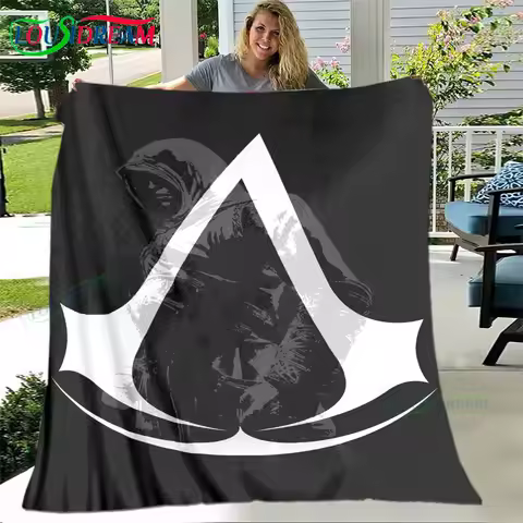 3D Fashion Games A-Assassin’Creed Blanket,Flannel Throw Blanket for Bed Sofa Picnic Office Hiking Le