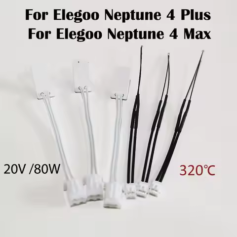 For elegoo neptune 4 max thermistor Upgrade Kit 20v 80w Cartridge Heater Thermistor Ceramic Heater F