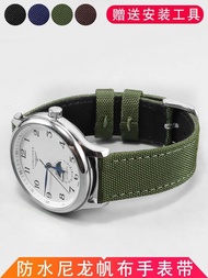 2024◈ XIN-C时尚4 Nylon leather watch strap suitable for Citizen IWC Omega Blancpain Hamilton Seiko canvas strap for men