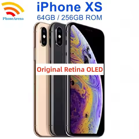 Original Apple iPhone XS 64GB 256GB ROM 5.8" Factory Unlocked Genuine 5.8 inches IOS Face ID NFC Nan