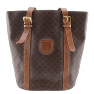 CELINE Old Celine 手提包， 凱旋門老花，PVC材質，棕色，單肩包/手提包，A5尺寸，開口，女士款 [二手]