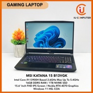 MSI KATANA 15 B13VGK-1297MY GAMING INTEL CORE I9-13900H 16GB DDR5 RAM 1TB NVME SSD RTX-4070 USED REF