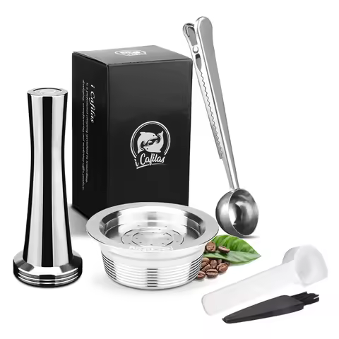 iCafilas For Lavazza Reusable Coffee capsule Stainless Steel Refillable Coffee pod For lavazza a mod