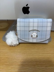 順豐包郵日本直送coboca 銀喉長尾山雀 銀包 錢包 藍色