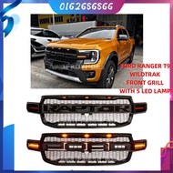 4x4 FORD RANGER T9 XLT WILDTRAK RAPTOR FRONT GRILL WITH LED 5 LIGHING GRILLE DEPAN SALUNG LAMPU 4WD