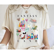 2024 gift shirt Disney Fantasyland Icons Epcot Trip Tee Unisex XS-3XL  