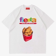 PUTIH Tshirt MAGIC POWER KAOS Not "KONDOM FIESTA" But NUGGET CHICKEN/T-SHIRT TISSUE MAGIC 18+ VINTAG