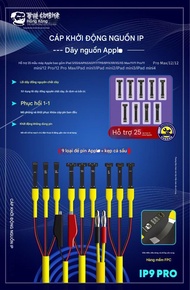 Bộ cáp cấp nguồn IP 5G-12PM Mini 1-4 Mechanic ( IP9 PRO)