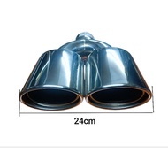 stainless steel twin tip exhaust tail pipe