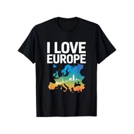 KATUN European Map T-Shirt: Unique Design, 100% Cotton, Comfortable