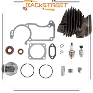 BACKSTREET Cylinder Piston Kit, Aluminum Alloy Cylinder Oil Seal, Replacement Hardware for Stihl 026