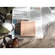 z Wooden Seal 31 Days Habits Tracking Rubber Stamp