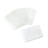 SEN 20Pcs Rectangle Clear Plastic Work Badge Credit Card Holder Protective Case