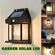 Warm LED Solar Wall Light Outdoor Lighting Motion Sensor Automatic Night Light Lampu Solar Dinding D