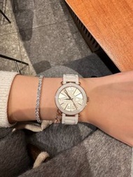 VIVIENNE WESTWOOD 薇薇安 白色陶瓷錶盤精鋼女裝腕錶 32mm