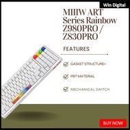 MIIIW ART Z980PRO | Z830PRO Rainbow Pixel Mechanical Keyboard Bluetooth Gasket Structrue+ 3.0/5.0 2.