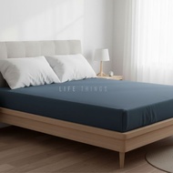 IKEA DVALA Fitted sheet, Bedsheet, Cadar hotel, Cadar sama sendat, 100% cotton