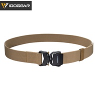 IDOGEAR Tactical Elastic Belt 1.5 Inch Quick Release Stretch Belt Adjustable Outdoors Training Sport