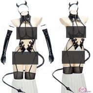 ชุดคอสเพลย์ Devil May Cry 2B จาก Dishwasher ของ NieR Automata ชุดนักเรียน PU Leather Cosplay สำหรับผ