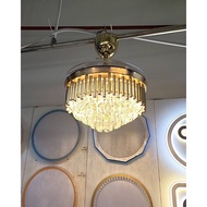 Crystal fan light modern 48’’