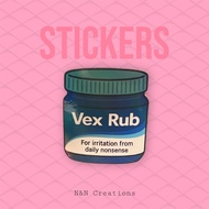 [N&N Creations] Holographic Waterproof Sticker – Adulting Ailments 📦 MIN 3 PCS