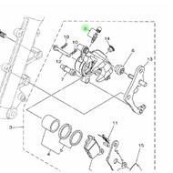 4C9-W0048-00 Front Caliper Nipple Bolt Xeon Carburetor Rc Gt Aerox 125 Original Rare
