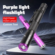 395nm Personalized UV Flashlight- Ultraviolet Pet Urine Detector With Pen Clip, Portable Scorpion/Be