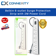 Belkin 6 outlet Surge Protection Strip with 2M Power Cord BSV603AF2M Belkin Power Cord Belkin Power