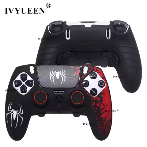 IVYUEEN Silicone Skin for PlayStation 5 PS5 Edge Controller Spider Protective Cover Case & Touch Pad