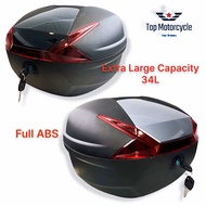 TopMotor X5 34L Heavy Duty Motor Storage Box X5 Motorcycle Box Extra Large Motor Box Helmet Box Givi Box Motor Givi Stor